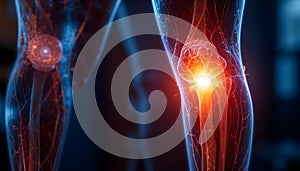 AI-Generated Knee Pain Visualization