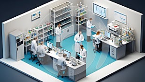 AI-Generated Lab Scene