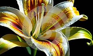 AI generated Lilium flower