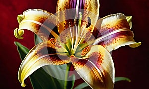 AI generated Lilium flower