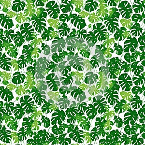 AI-Generated. Luxury Nature green background. Seamless texture