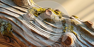 Macro Texture of an Old Tree Trunk in Natural Light