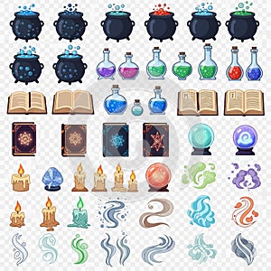 AI Generated Magic Potion Vector Pack â Transparent Background