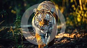 AI Generated Majestic Roar The Bengal Tiger\'s Reign in Wildlife Conservation