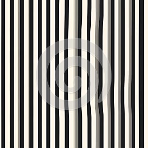 AI-generated Abstract Black White Vertical Stripes Pattern Background