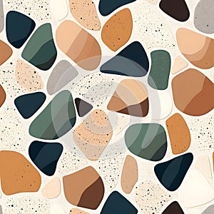 AI-generated Modern Terrazzo Pattern Abstract Geometric Background