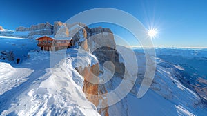Majestic North Face of Mount Eiger in Switzerland under Bright Sunlight