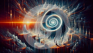 AI-generated NFT portrait, AI generated image