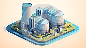 AI generated nuclear power plant