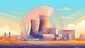 AI generated nuclear power plant