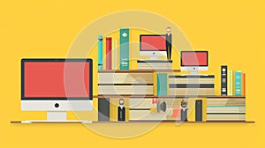 AI-Generated Office Scene