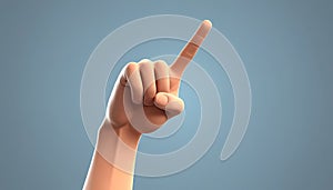 AI-Generated Pointing Hand