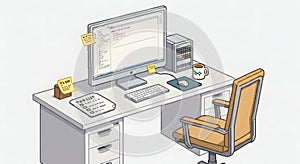 AI-Generated Programmer's Workstation