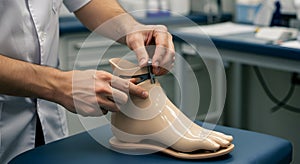 AI-Generated Prosthetic Foot Assembly