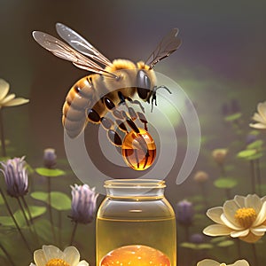 AI generated purest honey directly from honey bee