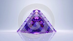 AI-Generated Purple Crystal Pyramid