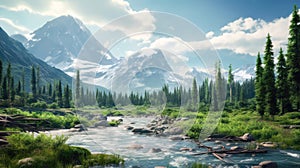 AI Generated Remote Wilderness The Untouched Beauty of Nature