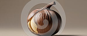 Roasted Chestnut with Slightly Cracked Shell.