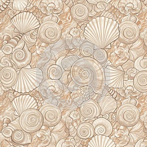 AIGenerated Seamless Geometric Pattern with Modern Abstract Style photo