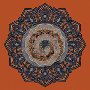 AIGenerated Seamless Geometric Pattern with Modern Abstract Style photo