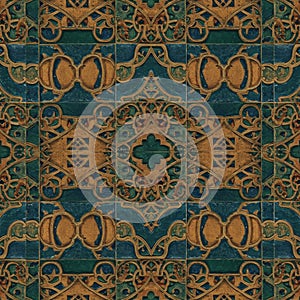 AIGenerated Seamless Geometric Pattern with Modern Abstract Style photo