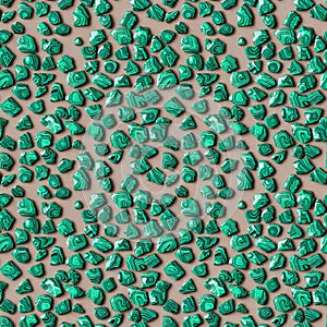 AI-Generated. Seamless texture. Semi-precious mineral. Green malachite pebble