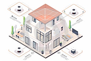 Security cameras with voice enabled security actively secure family homes using sensors on entry points for safety and sound secur photo