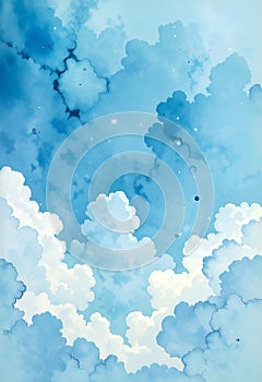 Soft Blue Cloud Background With Gentle Sky Depth And Calm Atmosphere