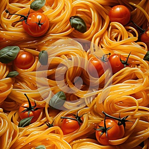 spaghetti photorealistic the style of comic book art and vexel art, highly detailed seamless pattern by AI generated photo
