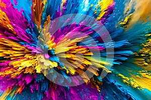 AI Generated Splash of colors
