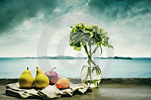 AI generated still life and fruit images