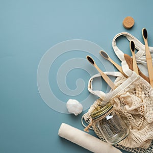AI-Generated Image: Zero-Waste Products in Reusable Bag photo