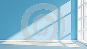 AI-generated Sunlight Through Window Casting Geometric Shadows