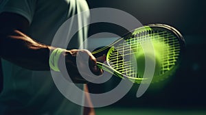 AI Generated Tennis Player s Serve A Focus and Intensity Shot