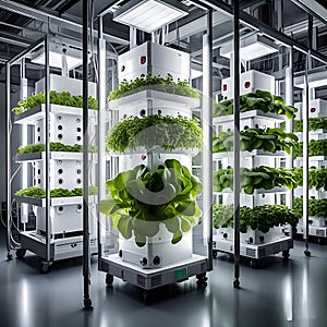 AI-Generated Vertical Hydroponic Farming Systems