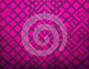 AI-generated vibrant pink geometric pattern