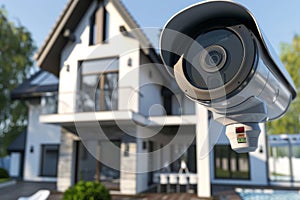 Urban security operations integrate CCTV, networked systems, and smart home technologies for city safety. photo