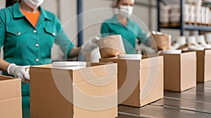 AI-Generated Warehouse Packaging