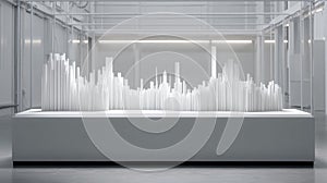 AI-Generated White Cityscape