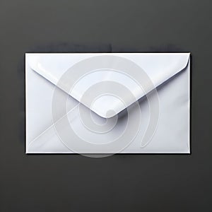 AI-Generated White Envelope on a Dark Gray Surface