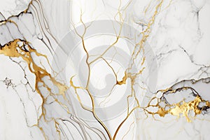 Ai generated white marble background