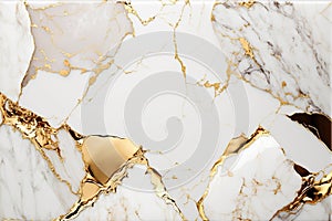 Ai generated white marble background