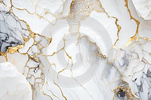 Ai generated white marble background