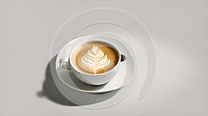 AI-Generated Yamecha Bliss Latte: An Elegantly Crafted Fusion, Infusing the Distinctive Flavor of Yamecha Green Tea for a Serene