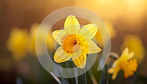 AI generated yellow daffodil