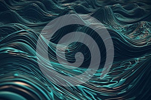 Ai Generative 3d render, abstract colorful background with wavy lines and waves