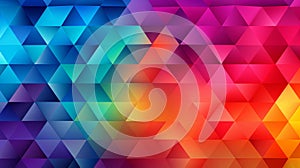 AI Generative. Abstract colorful design with triangle background