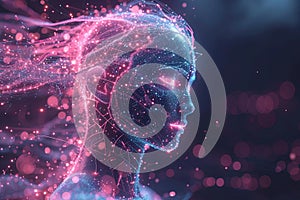 ai generative artificial intelligence illustration human shape Generative Generative AI