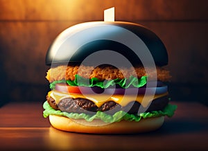 Ai Generative Delight Your Taste Buds with a Savory Fast Food Cheese Burger