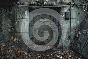 ai generative disaster shelter bunker door